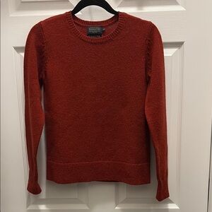 Pendleton Orange Crew Neck Wool Sweater